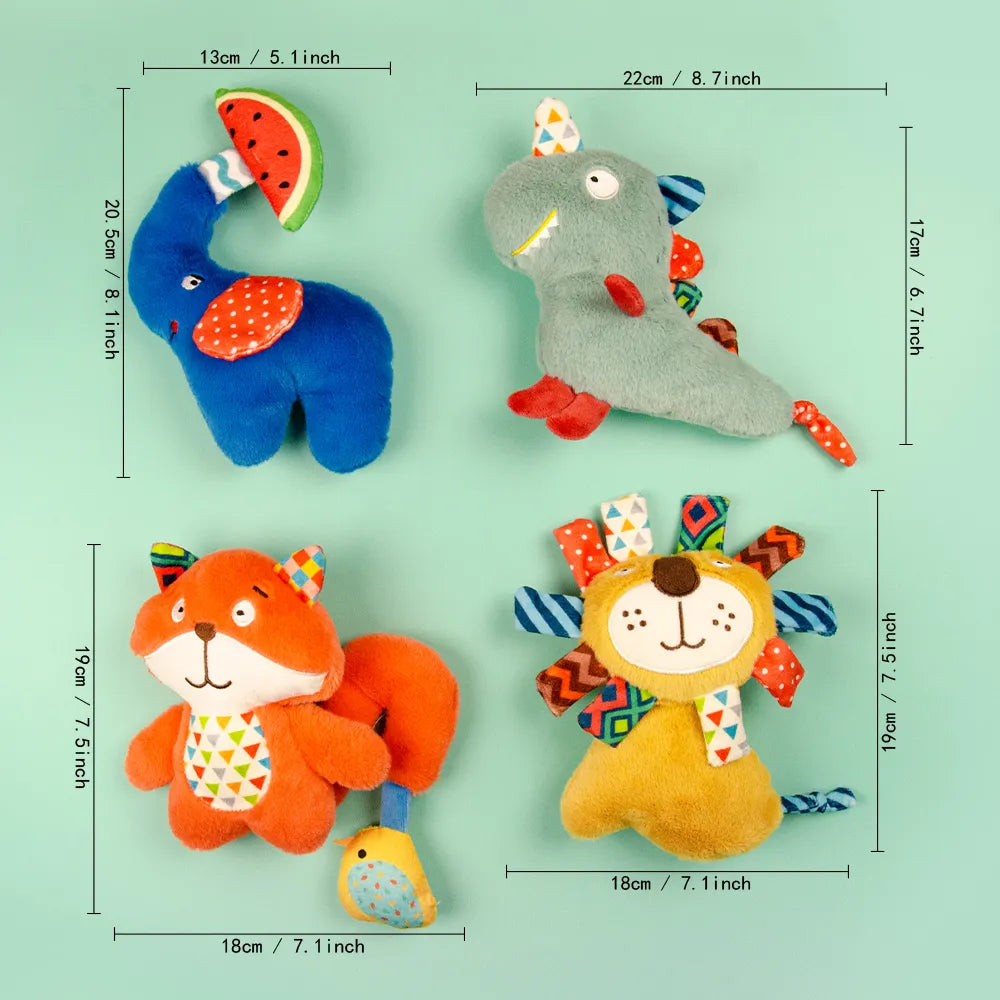 Squeaky Dog Toys (Set of 4)